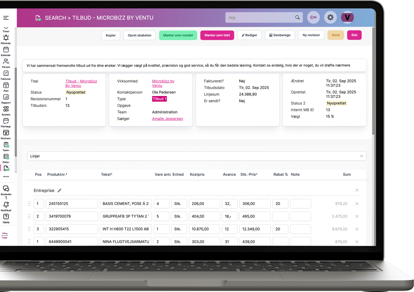 Flexible task management with tailored features and full overview